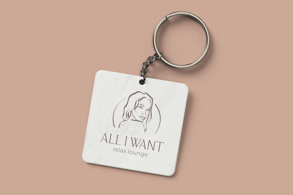 Брендинг для салона красоты ALL I WANT: логотип, фирменный стиль, гайдбук, вывеска