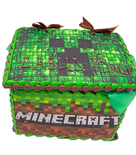 Пряничный набор в стиле Minecraft на день рождения