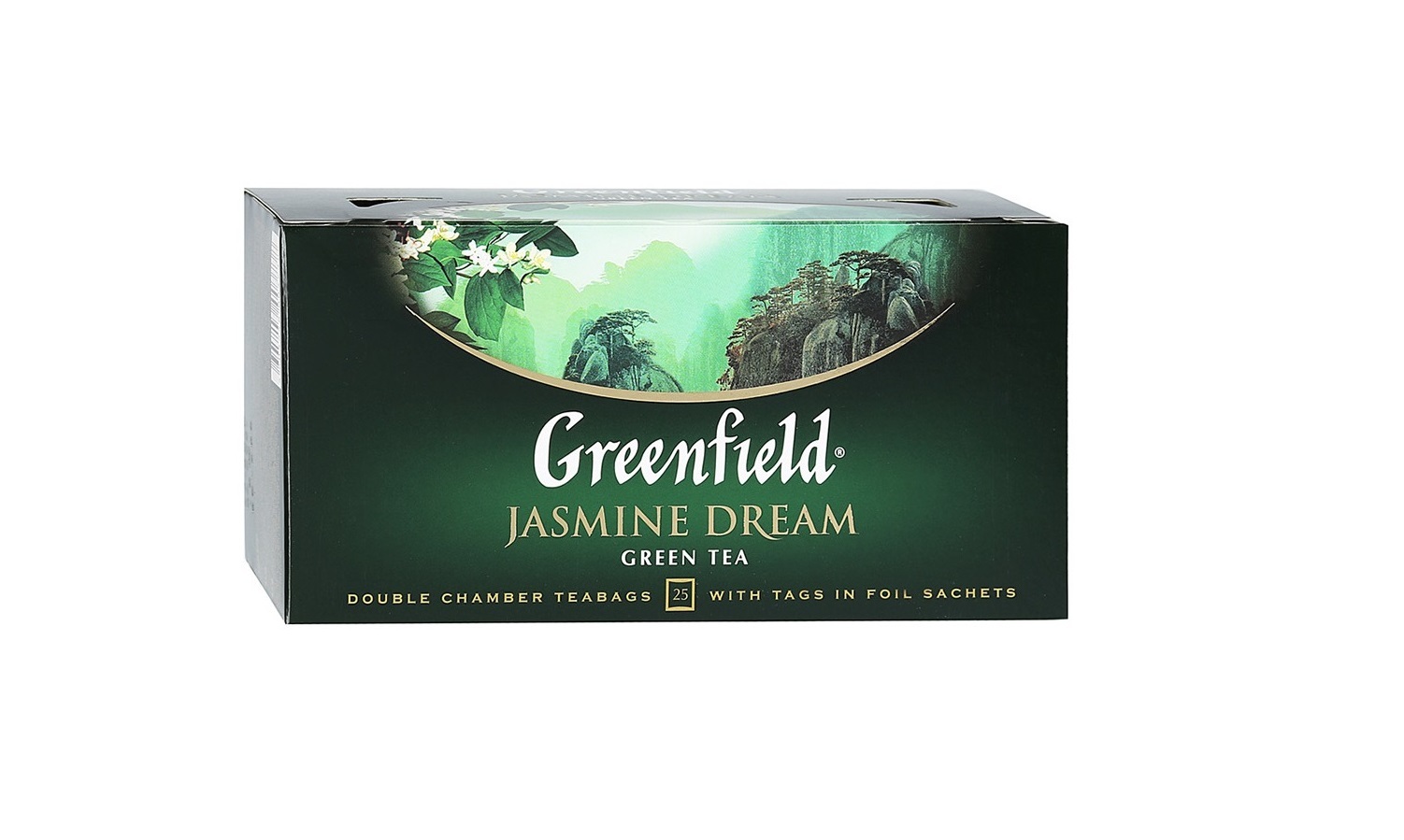 Dreaming green. Гринфилд чай Жасмин Дрим зеленый 25 пакетиков. Чай Greenfield jasmin зеленый 25*2г. Чай зеленый Greenfield Jasmine 100гр. Чай Greenfield Jasmine Dream зеленый, 2г х 100г, 100 г.