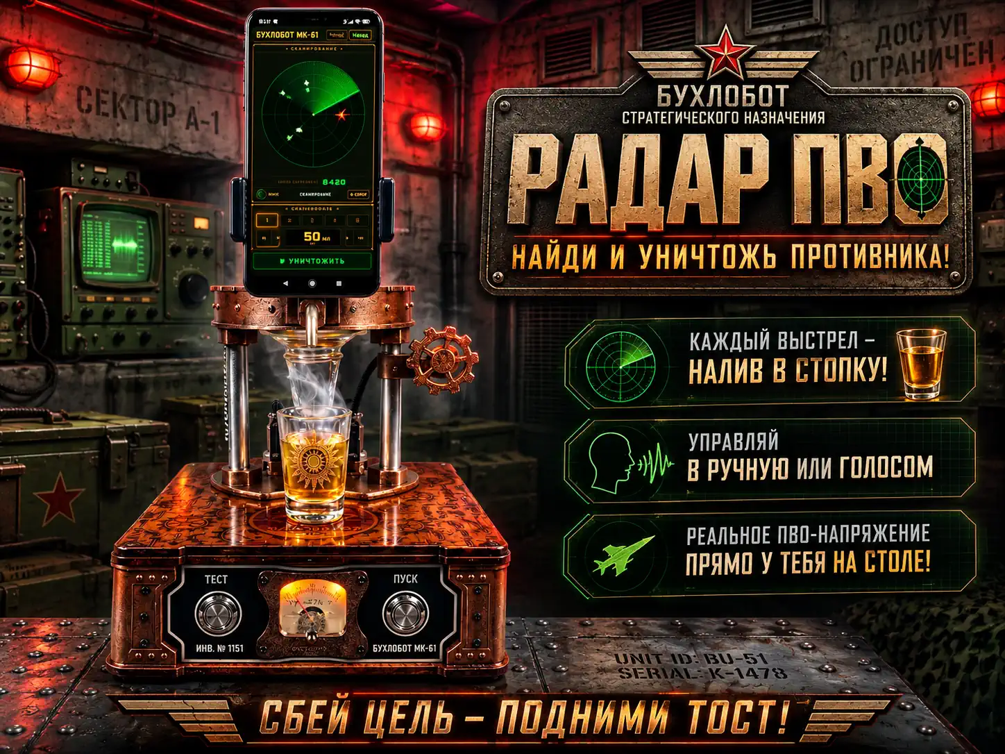 Радар ПВО — игра Бухлобот МК-61