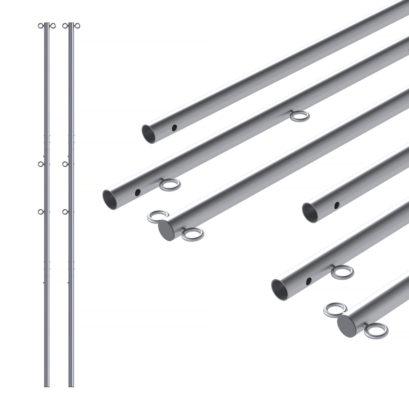 сборные алюминиевые стойки для игры волейбол