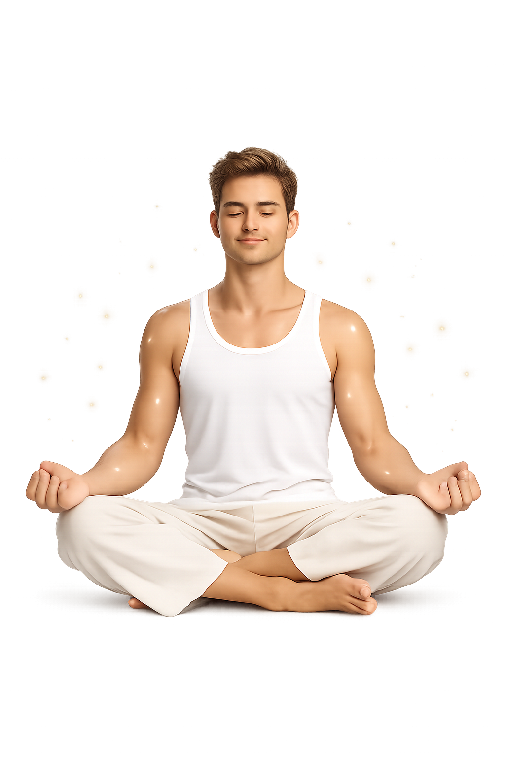 Мужчина медитирует