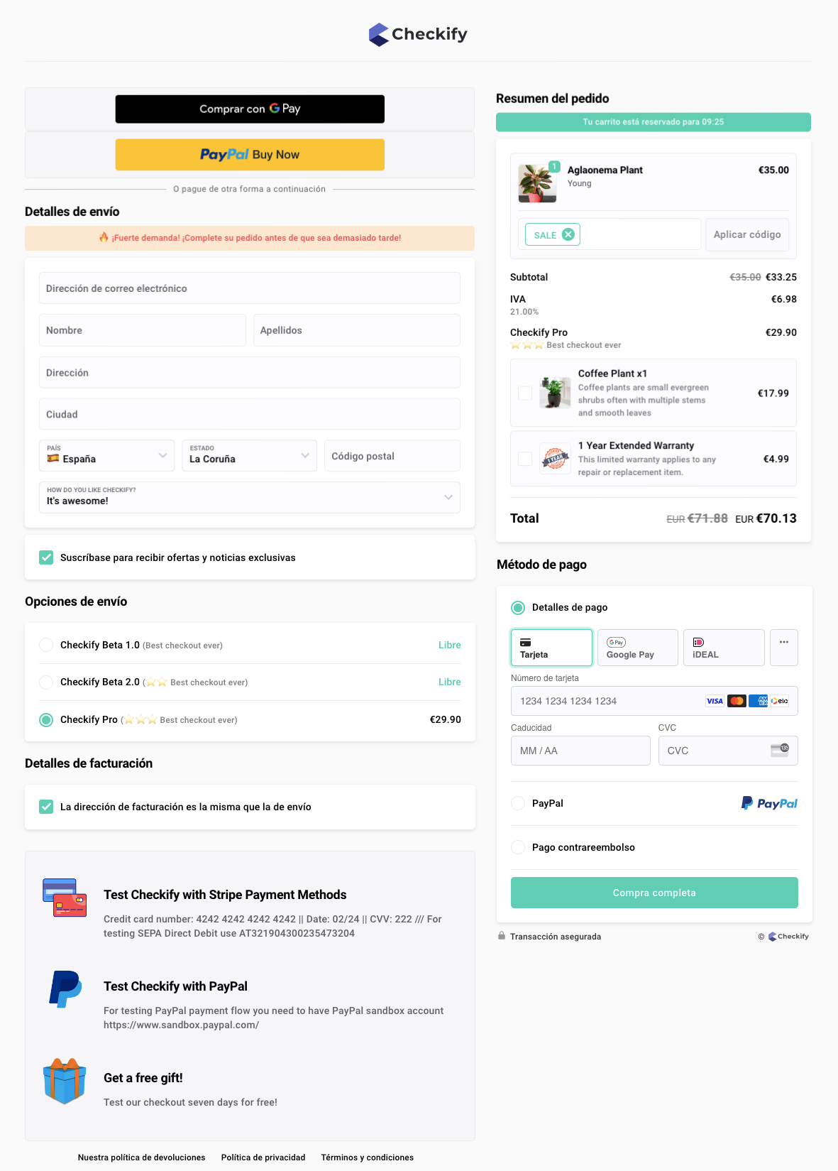 Checkify: la Pantalla de Pago Personalizable para Tiendas Shopify | main
