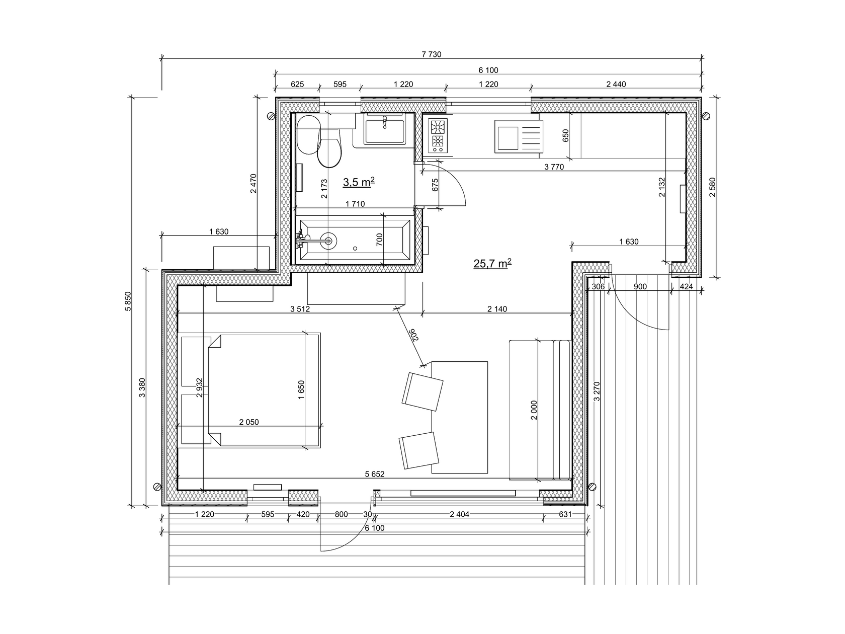 TETFLAT 025 — планировка
