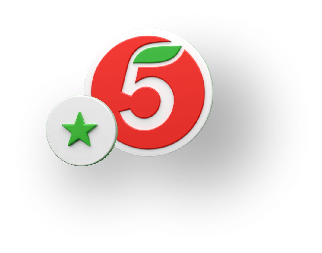 Логотип - пятёрочка - КТС КЕЙС 