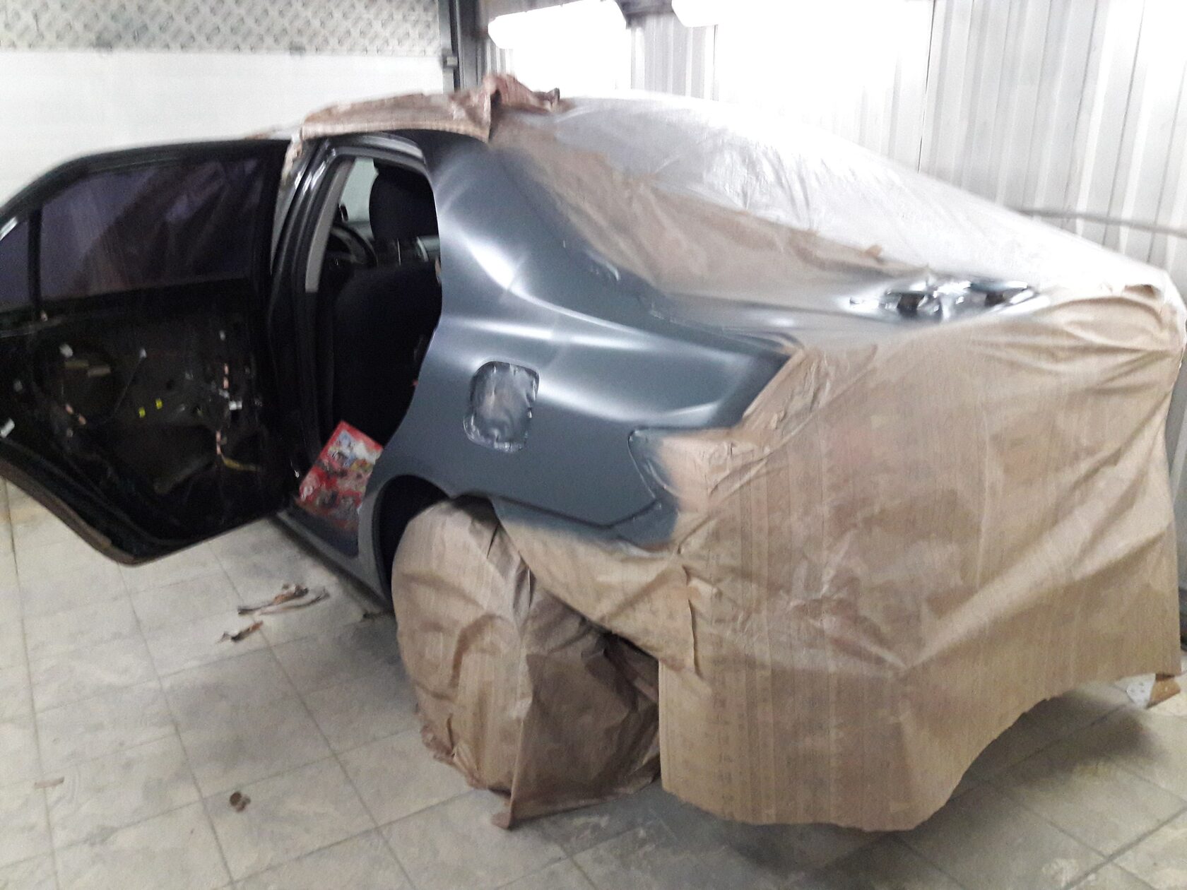 Замена арки заднего крыла Тойота Королла