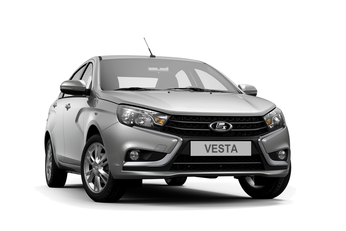 Серебристая Lada Vesta — аренда авто в Уфе