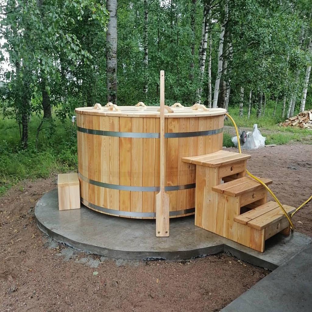 купель с печкой, фурако или офуро, банный чан