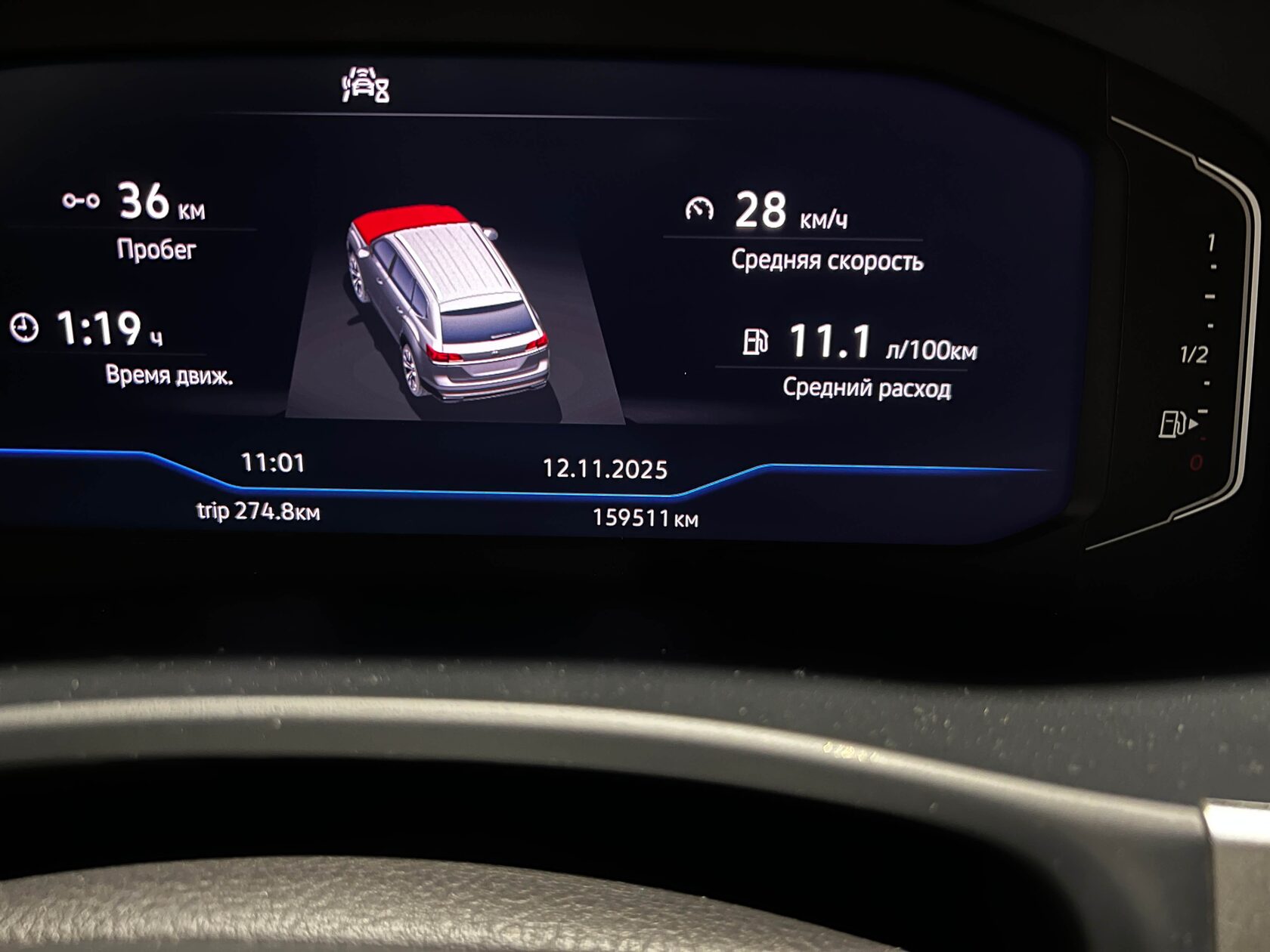 Пробег Volkswagen Teramont