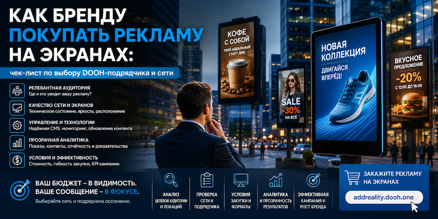 Экраны на улицах города