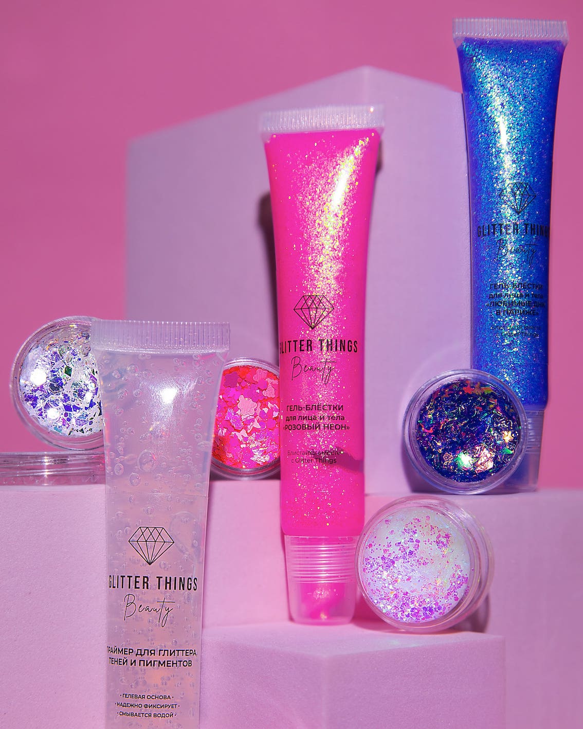 Оттенки глиттеров для создания уникального образа