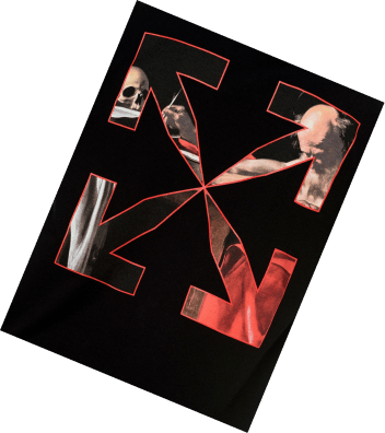 Off-White logo on tshirt