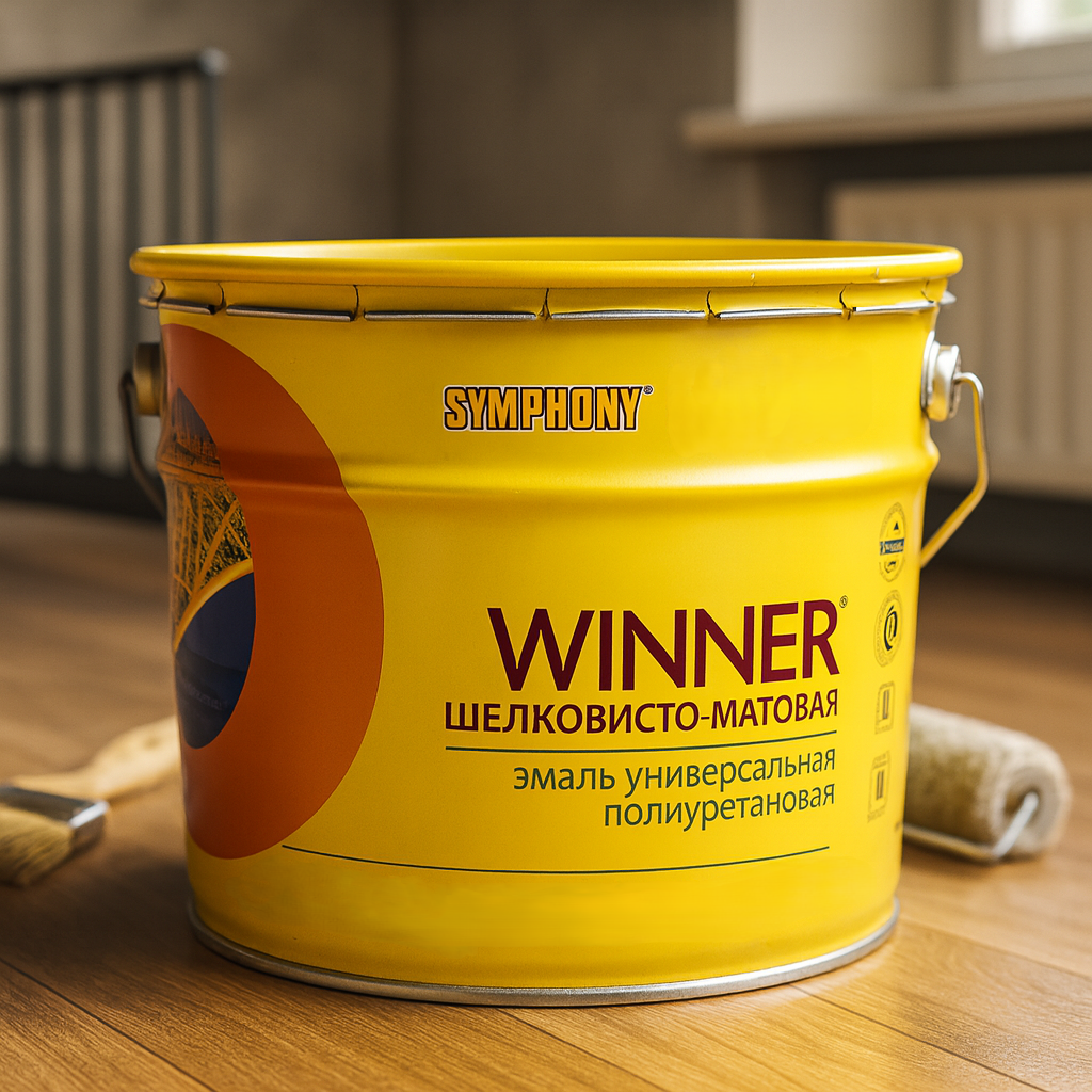 Полиуретановая краска Winner — стойкая эмаль для металла, бетона и дерева