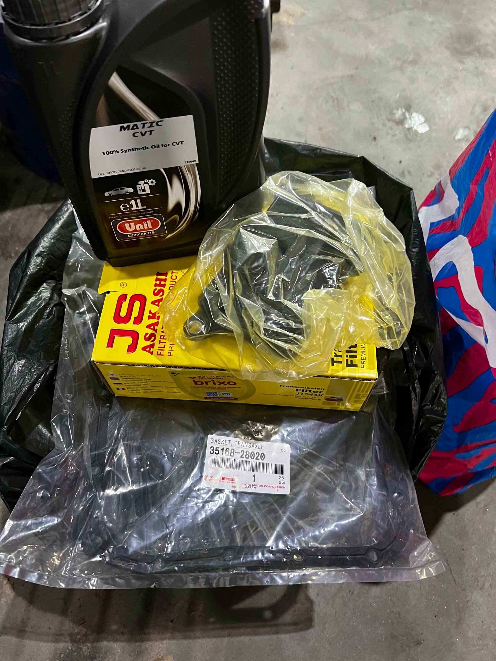 Материалы для обслуживания вариатора Toyota