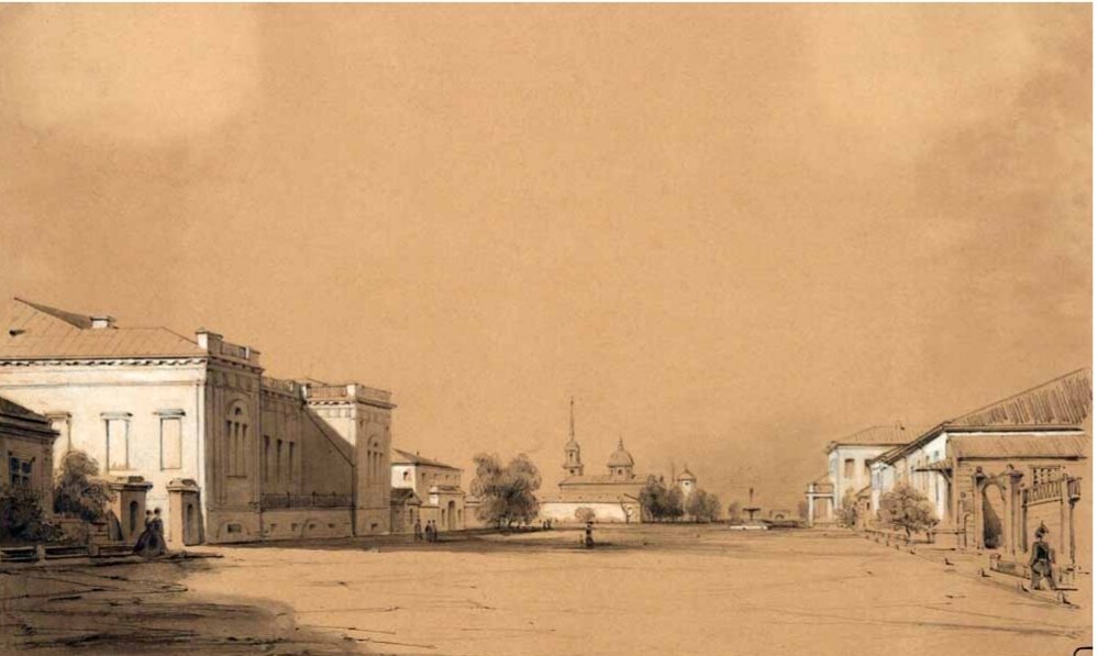 Старый оренбург рисунок