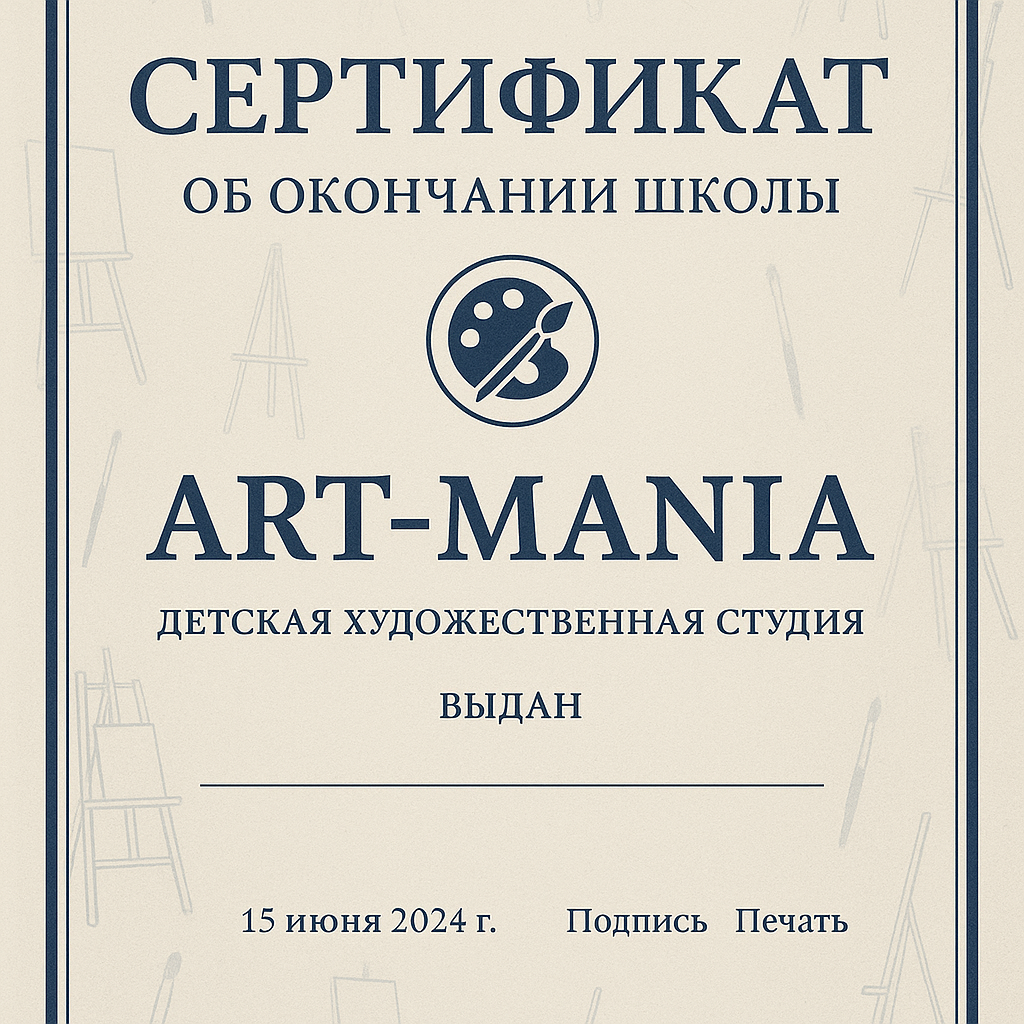 Сертификат ART-MANIA