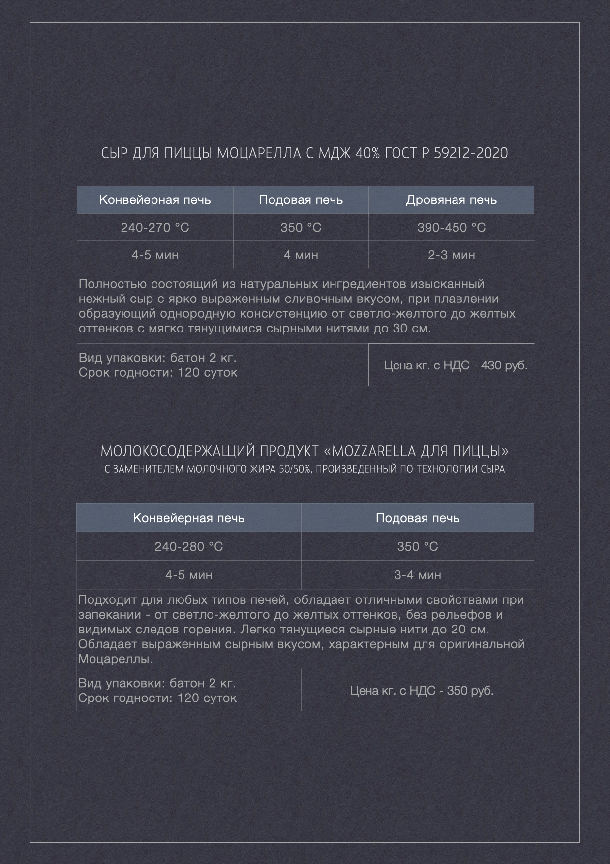 Моцарелла для пиццы