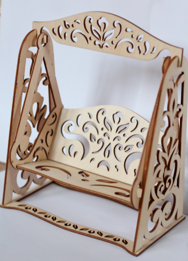 Качели резные для кукол барби до 30 см