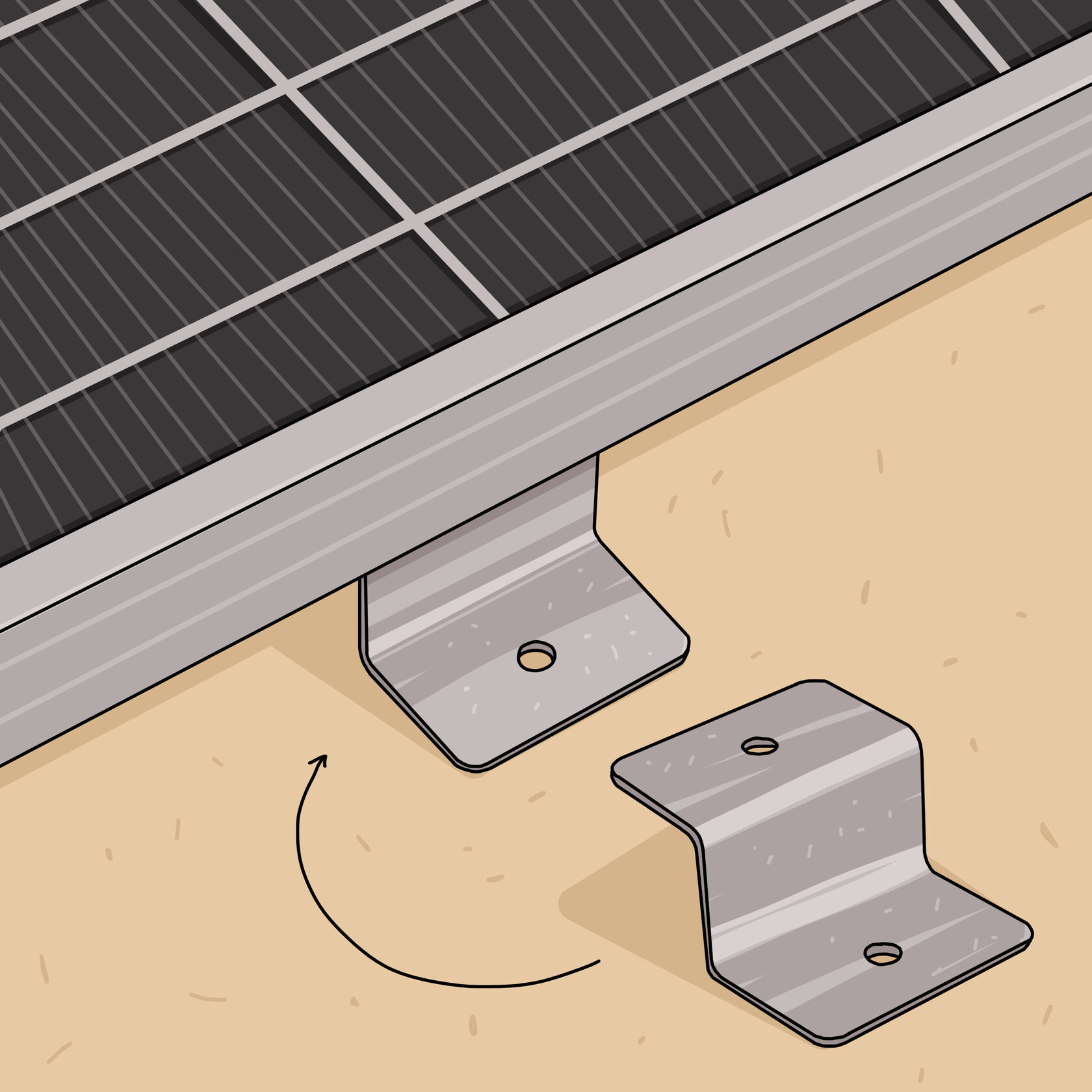 Как установить жесткие солнечные батареи на крышу автодома