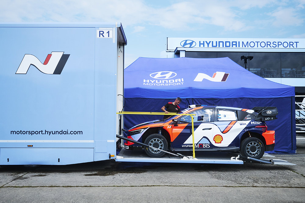 Hyundai i20 N Rally1 (ALZ WR 914) Отта Тянака и Мартина Ярвеои, ралли Эстония 2025