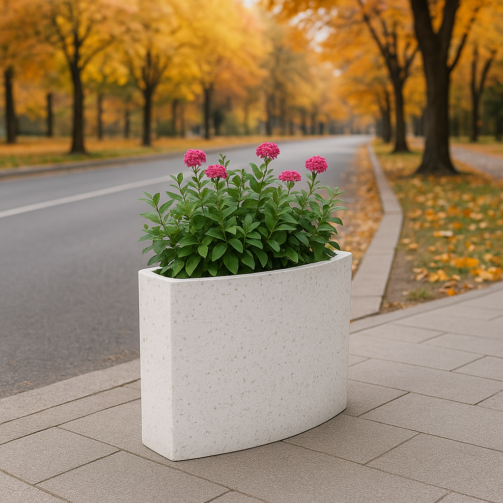 Вазон AQTAS Q1 из композитного мрамора