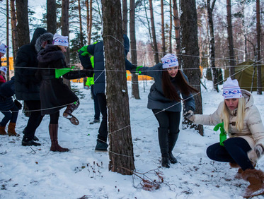 Заказать лесной корпоратив для салона красоты