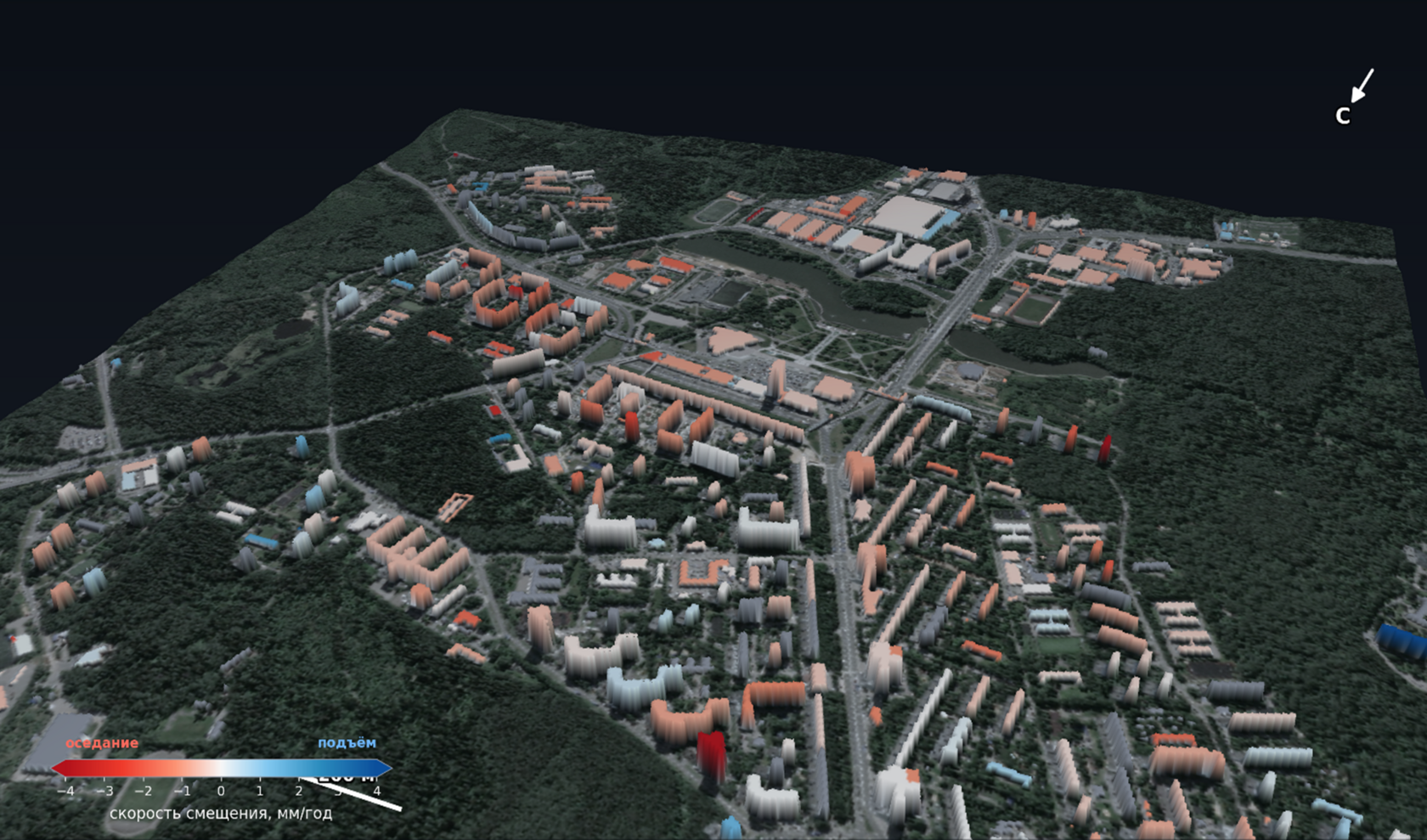 (fig. 4) The eastern part of the city, a view from the other side.