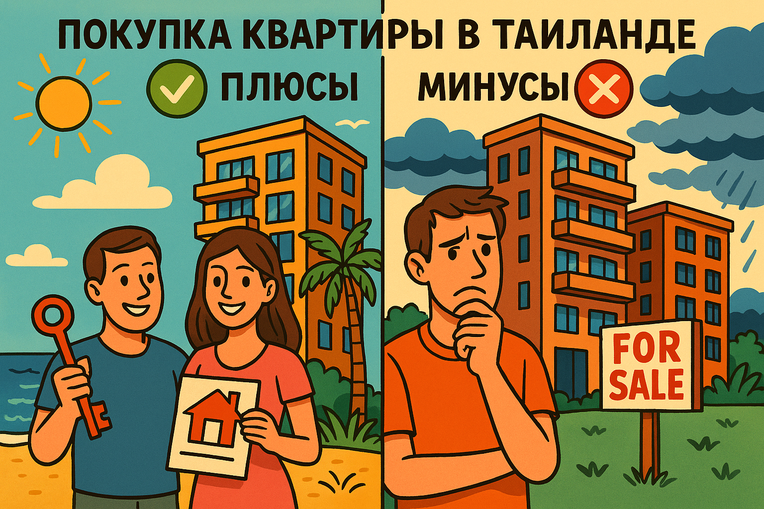 Интерес к недвижимости в Таиланде растёт с каждым годом — особенно со стороны инвесторов, переезжающих на зимовку или ищущих доходный актив. Но стоит ли покупать квартиру в Таиланде? Разберёмся в преимуществах и рисках, чтобы принять взвешенное решение.  