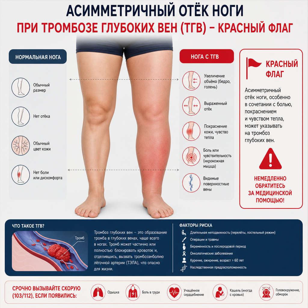 Схема нормального и несостоятельного венозного клапана
