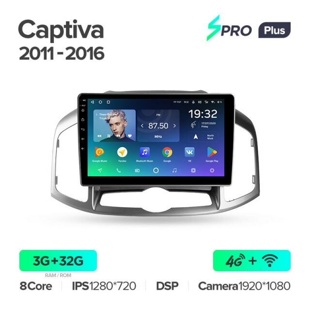 Teyes SPRO Plus Штатная магнитола для Chevrolet Captiva 2011 - 2016