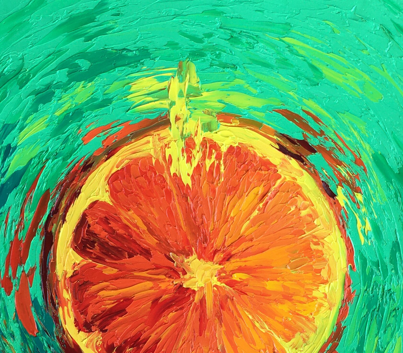 Grapefruit Art Painting