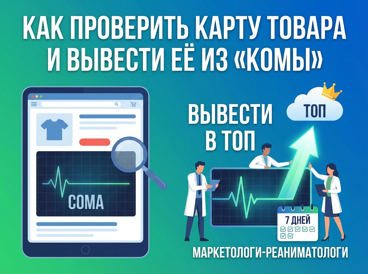 График роста продаж и процесс проверки карты товара для вывода в топ