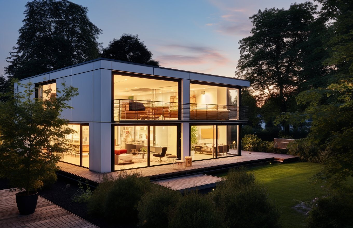 современный загородный дом