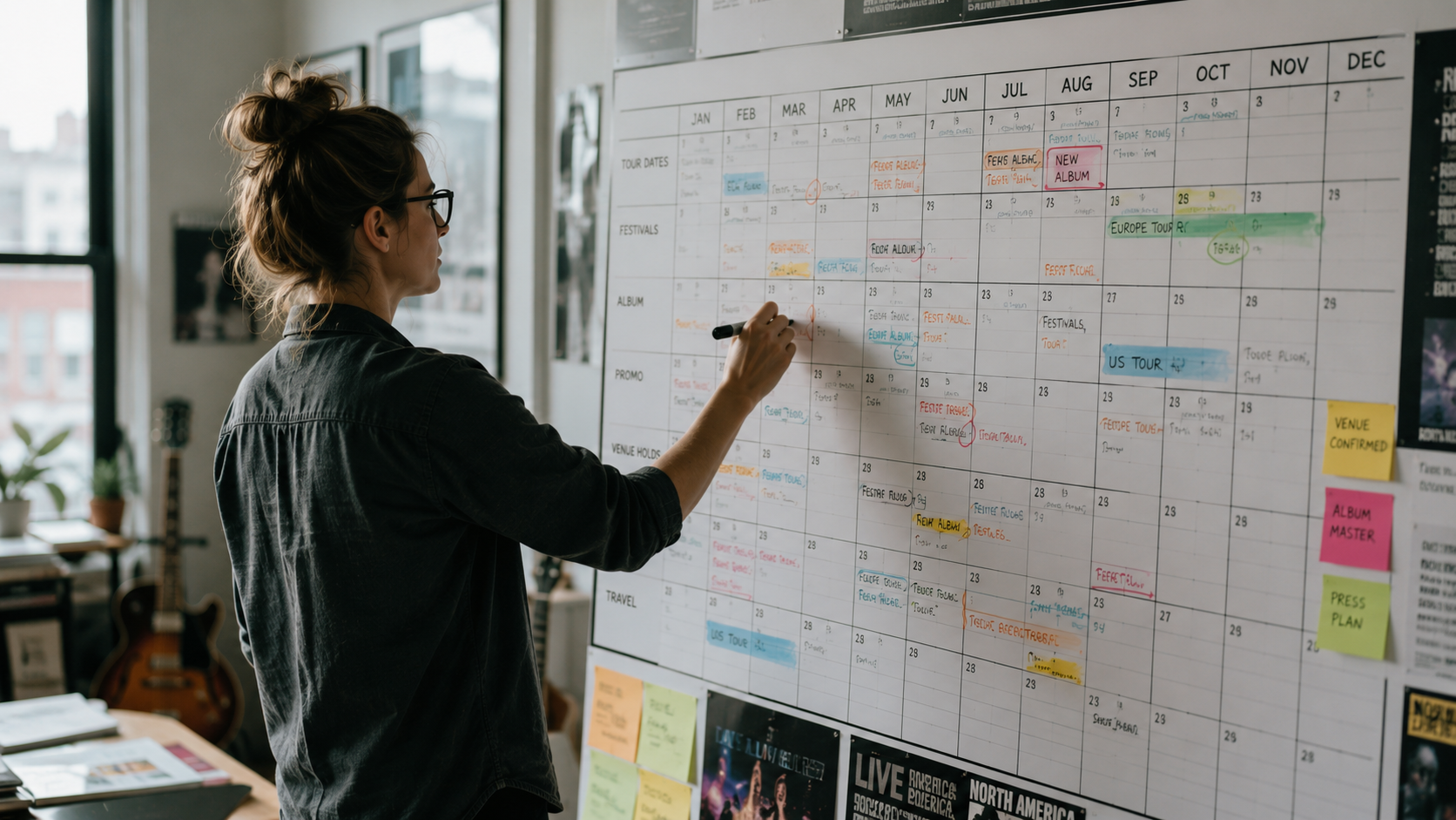 Сформированное изображение: Creatief kantoor met tourplanning