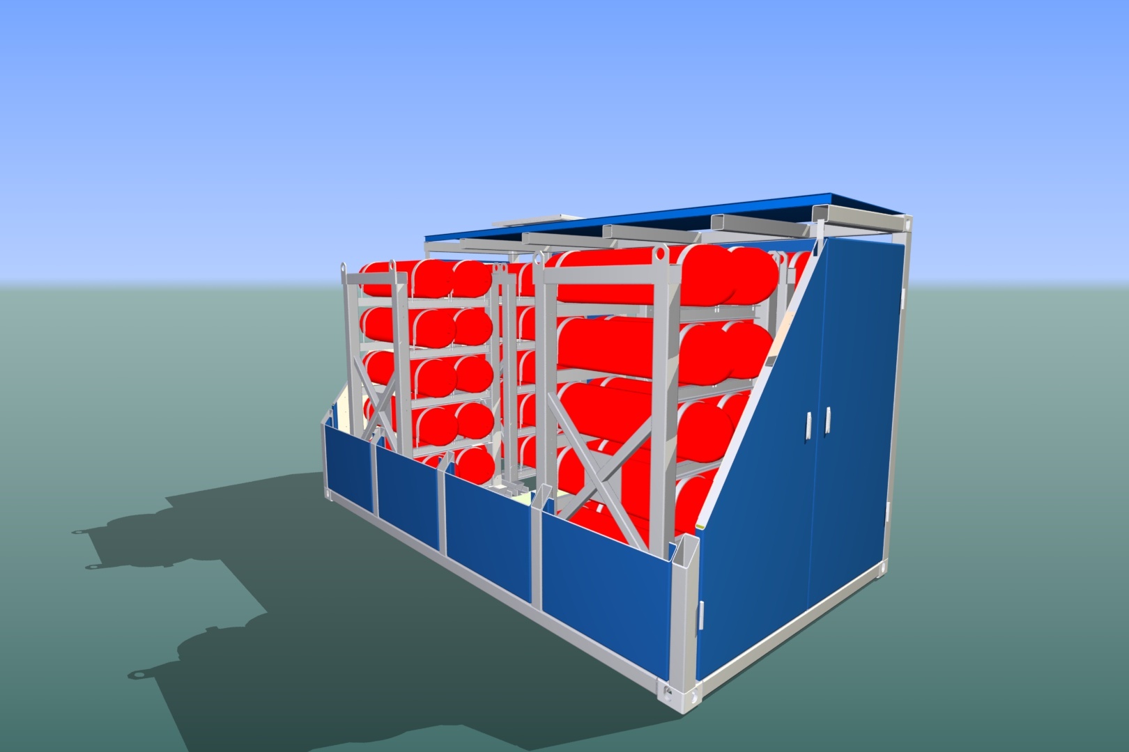 Блок аккумуляторов газа