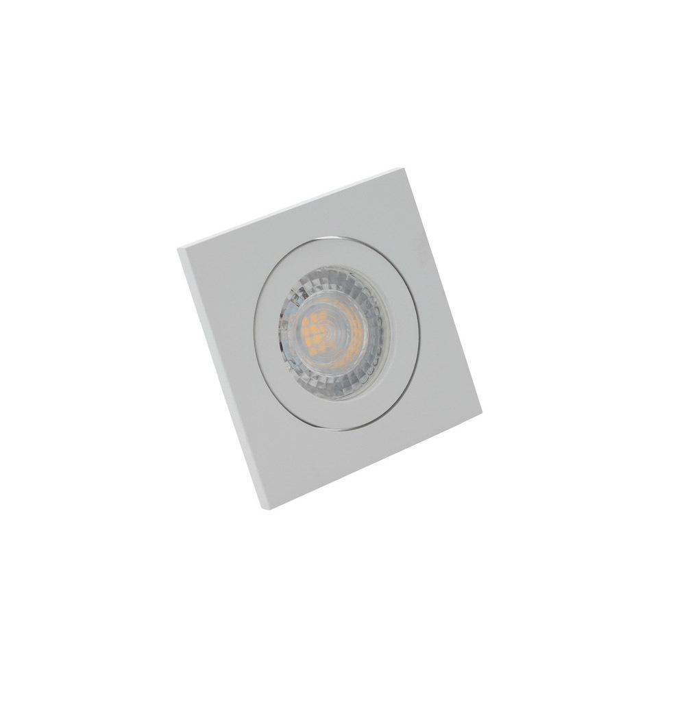 Встраиваемый светильник GU10 белый алюминий Denkirs DK2016-WH DK2016-WH
