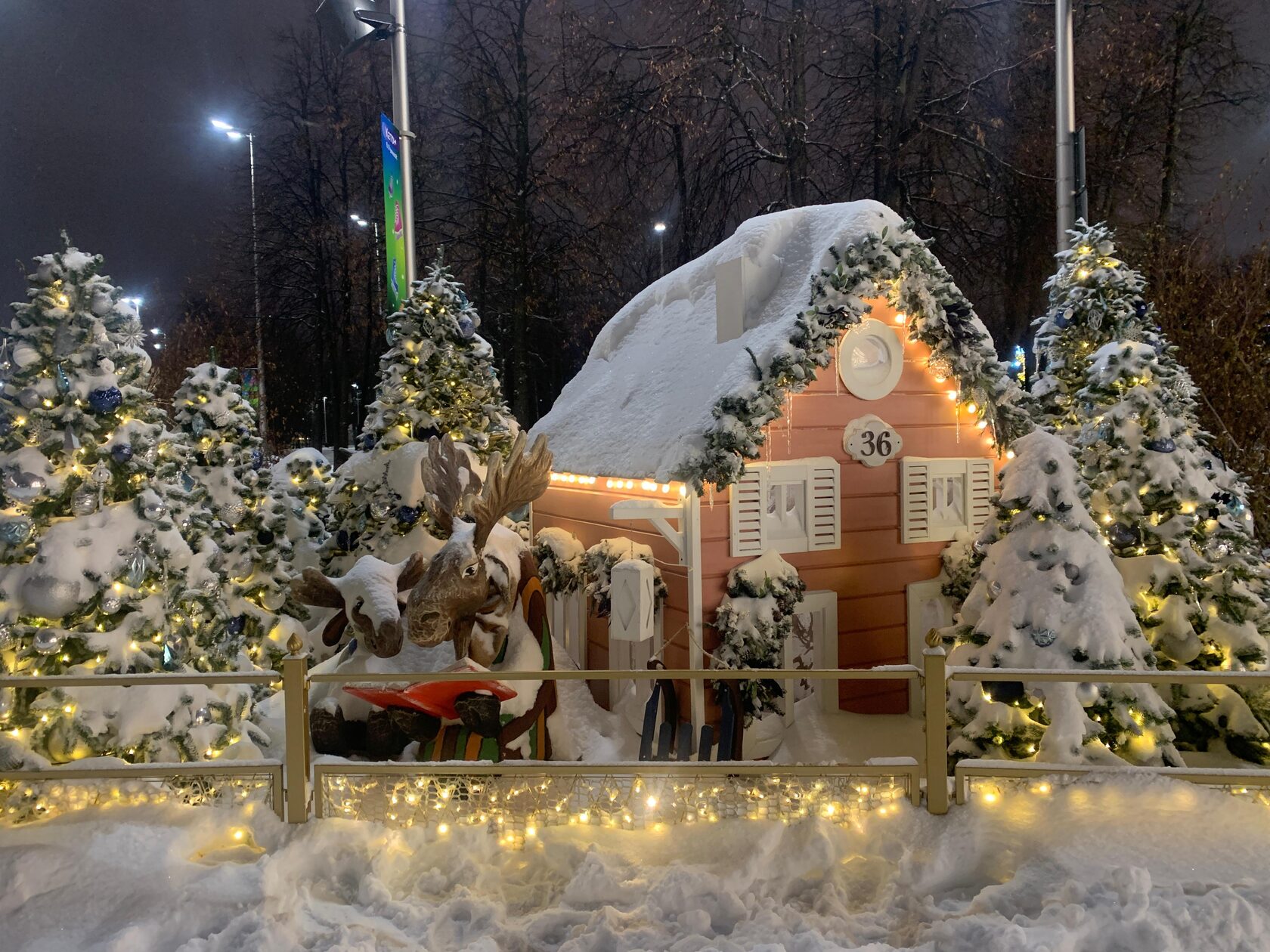 Флешмоб в Лужниках «Снегурочки на катке»