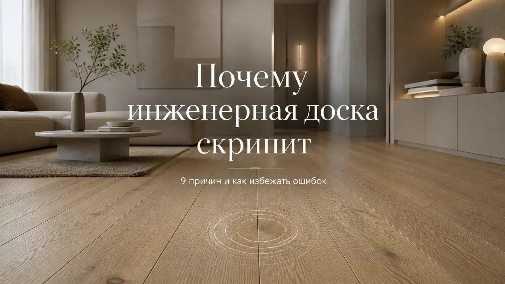 Почему скрипит инженерная доска после укладки