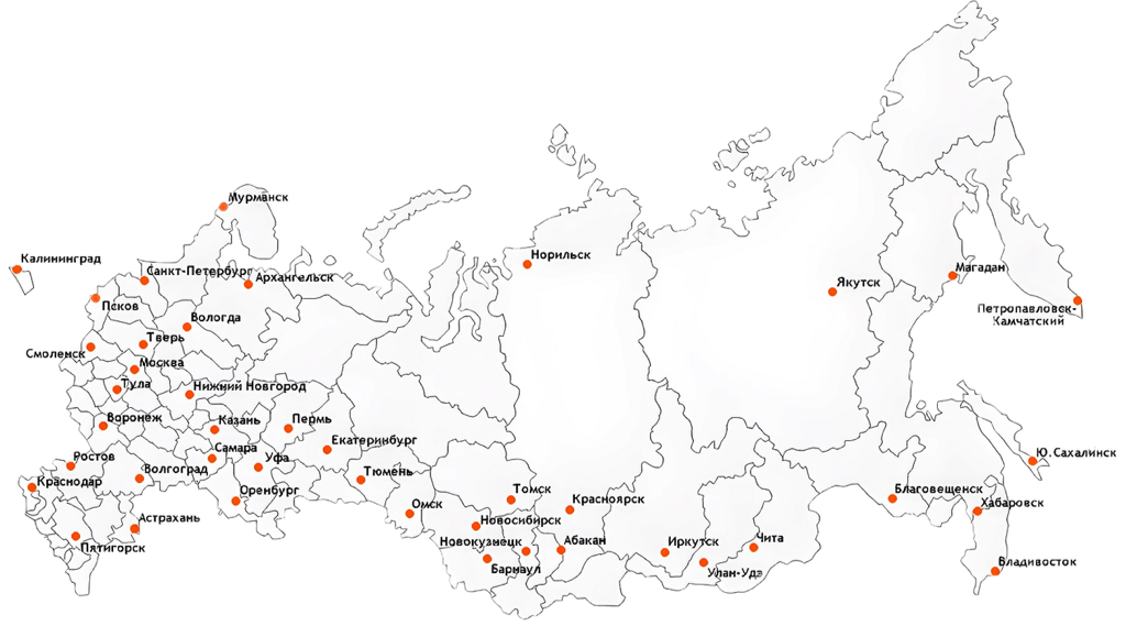 Шарапов на карте россии