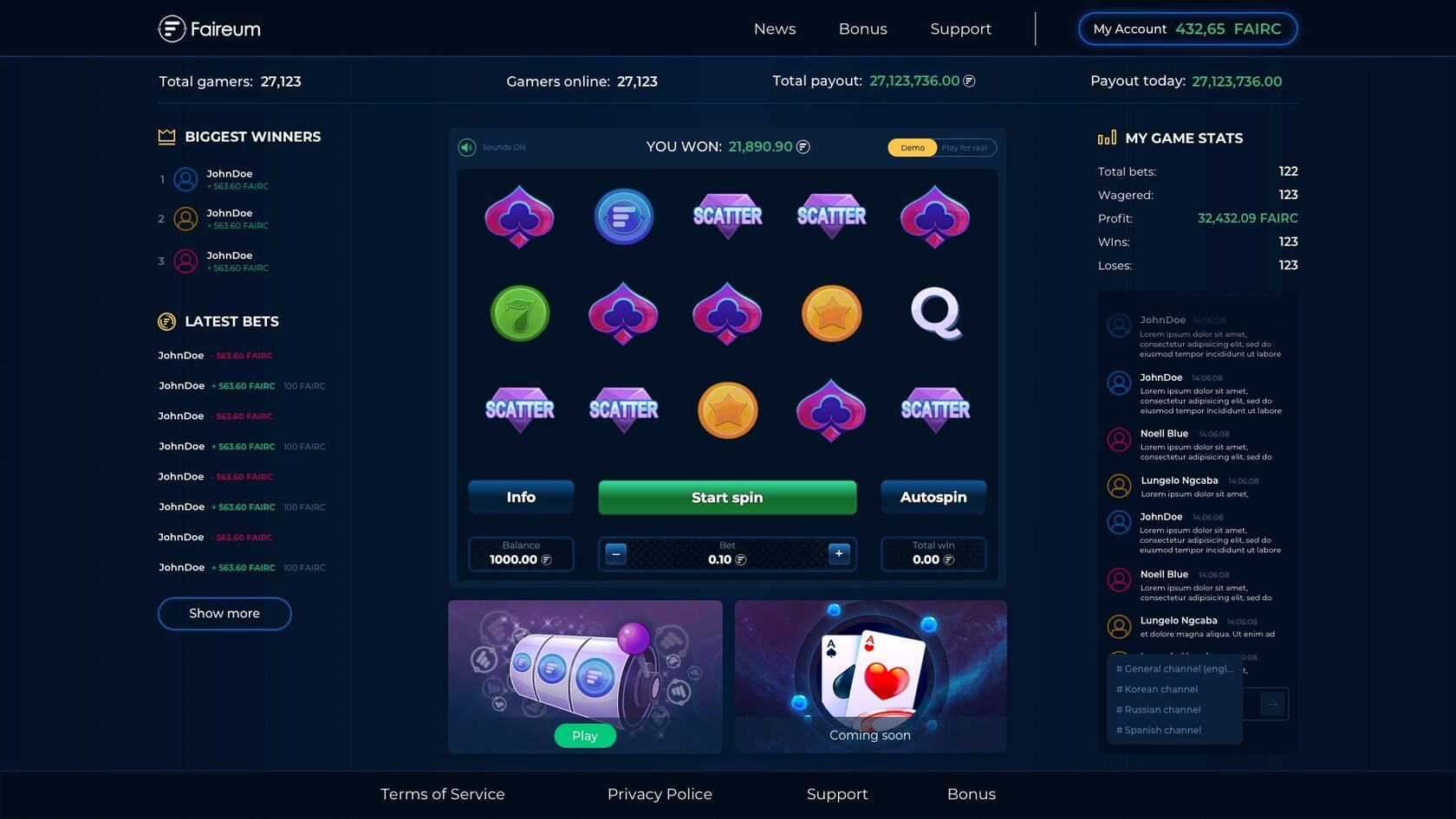 Free php slot machine script