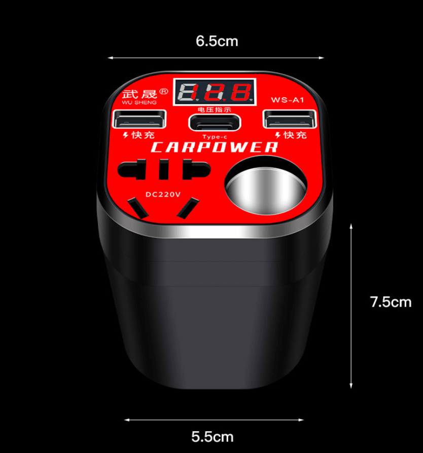 Інвертор 12-220В в прикурювач
