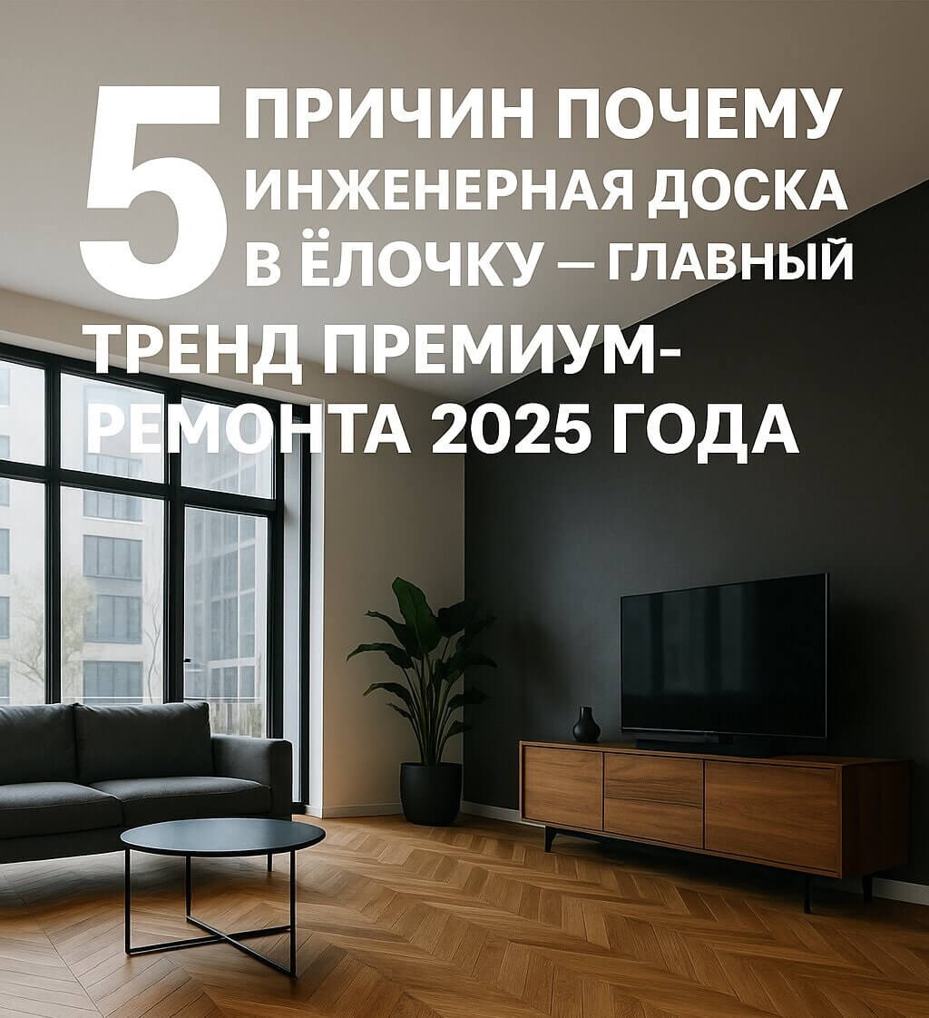 Инженерная доска  ёлочкой