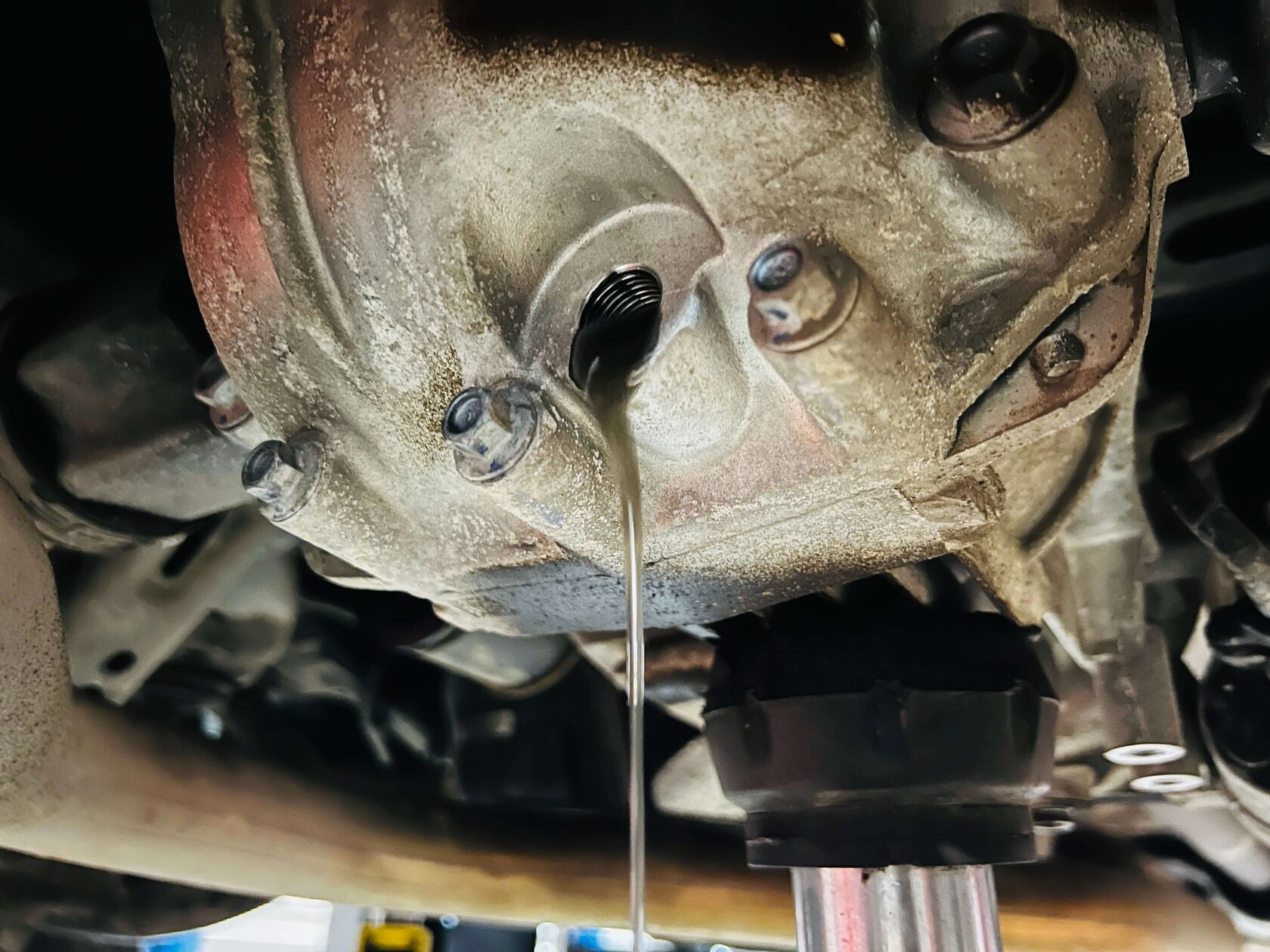 Слив масла с заднего редуктора Haval F7