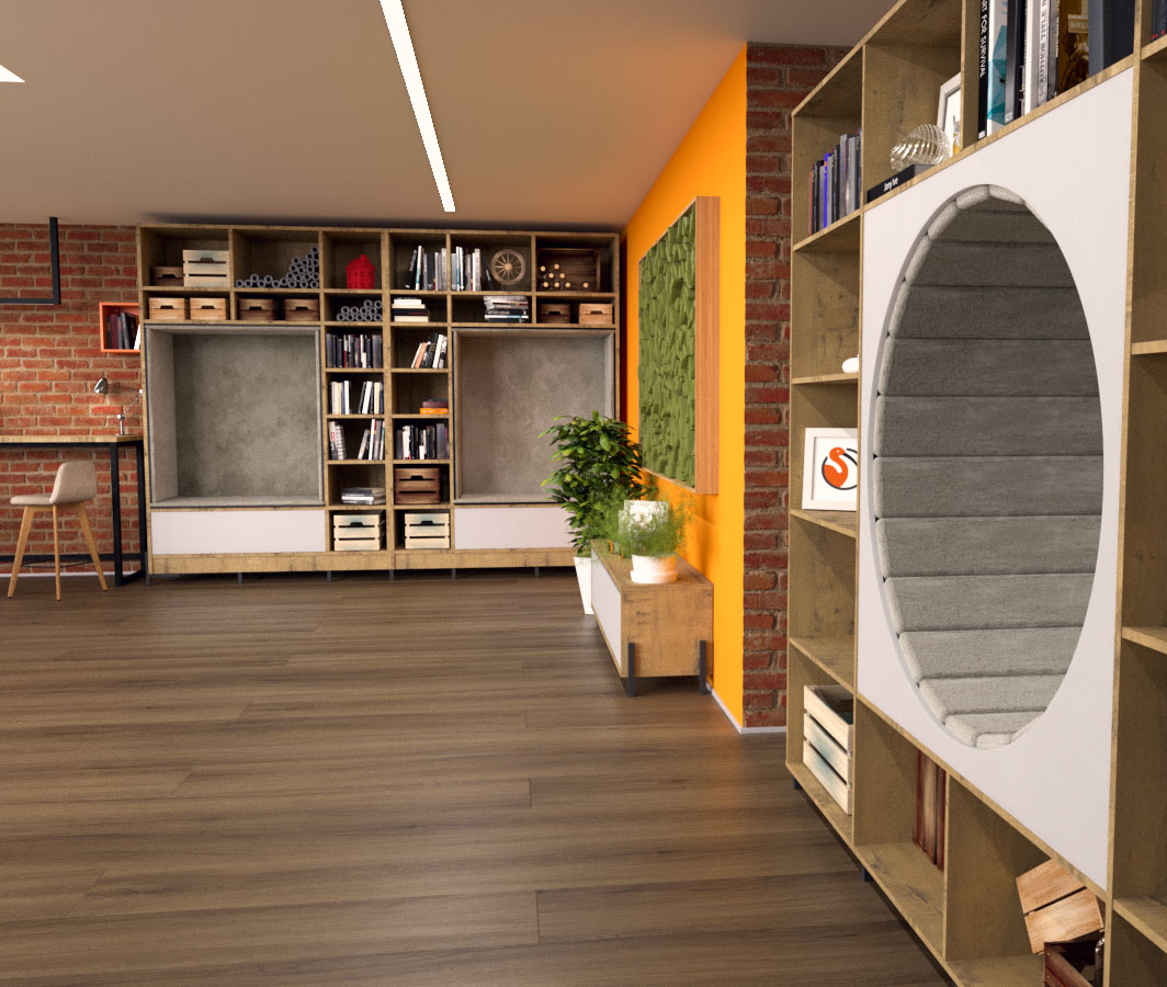 Стеллажи и тумба