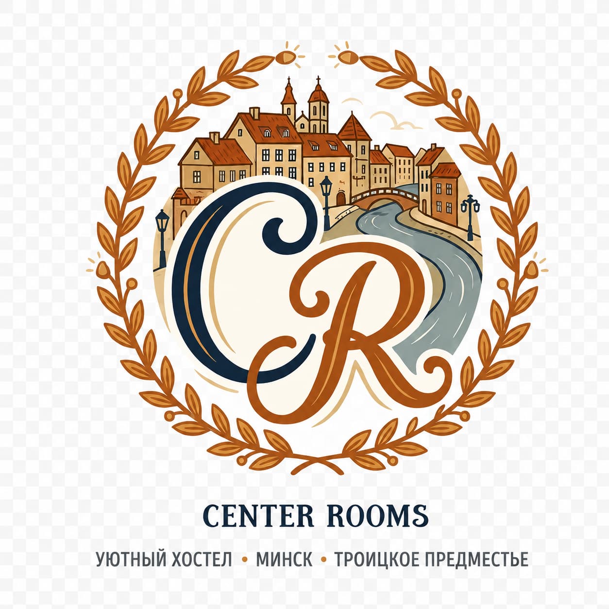 Center Rooms hostel logo in central Minsk