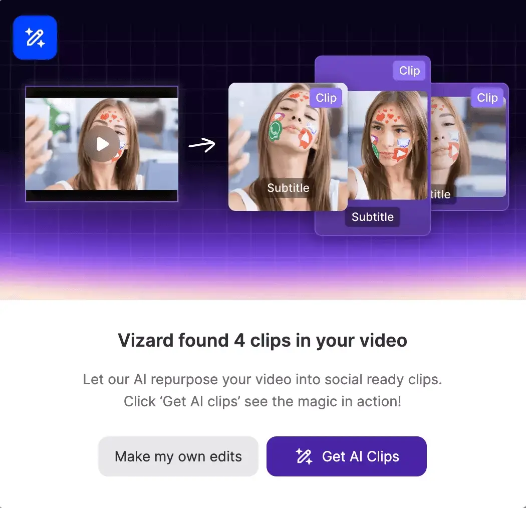 Vizard нашёл клипы