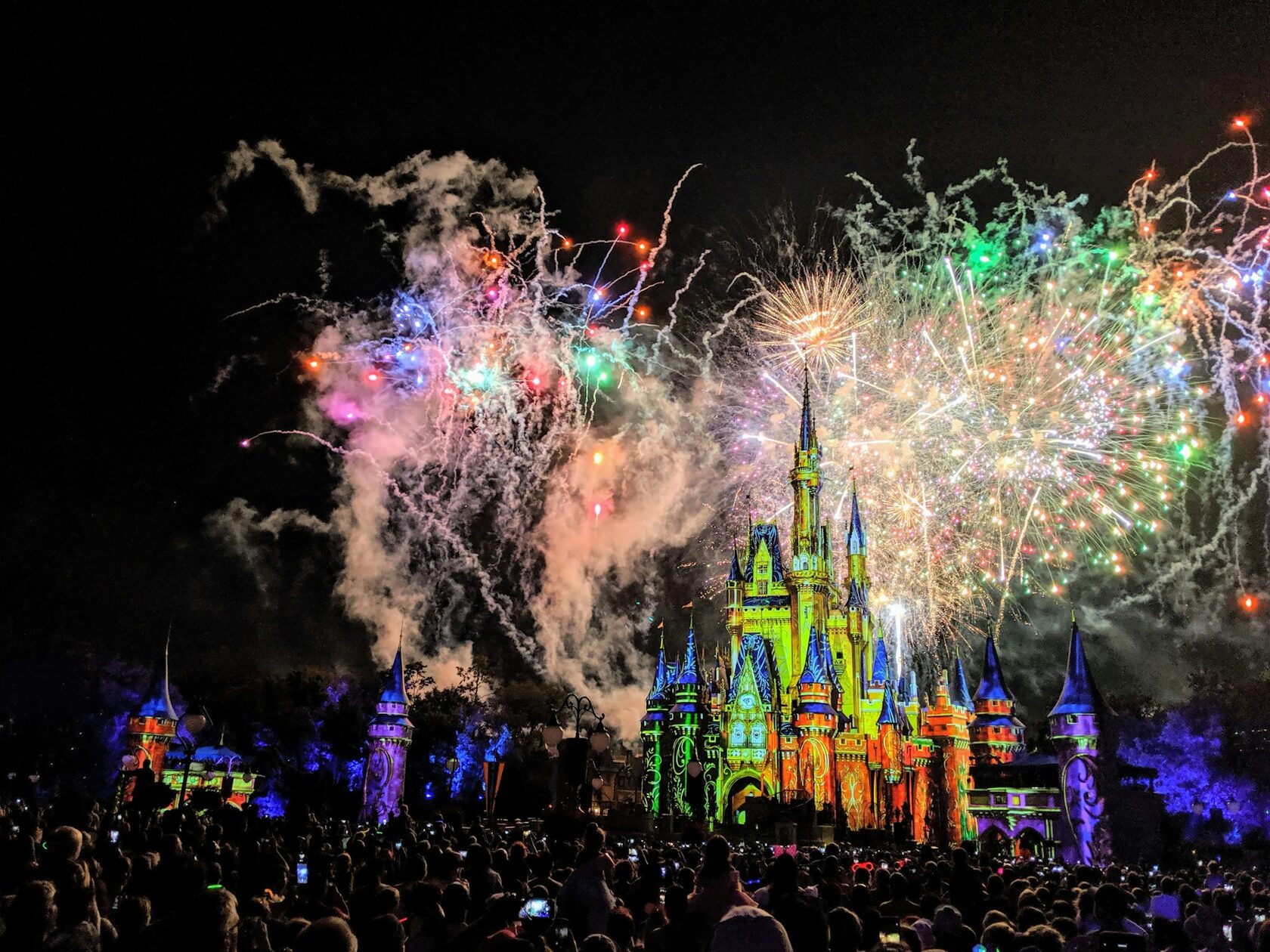 Walt Disney World Magic Kingdom Castle at night