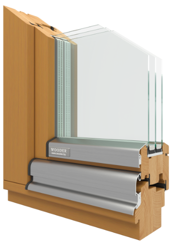 Деревянные евроокна, профиль из клееного бруса