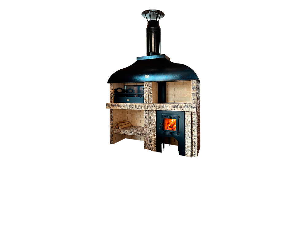 Казан-мангал КДМ новая модель цвет берёза