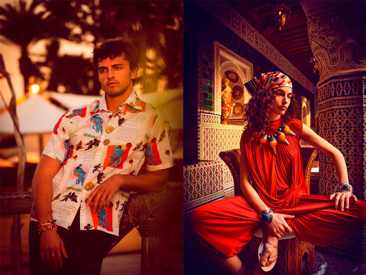 На фото: проведение фото-съемок в Марокко (Марракеш, отель Ла Султана)